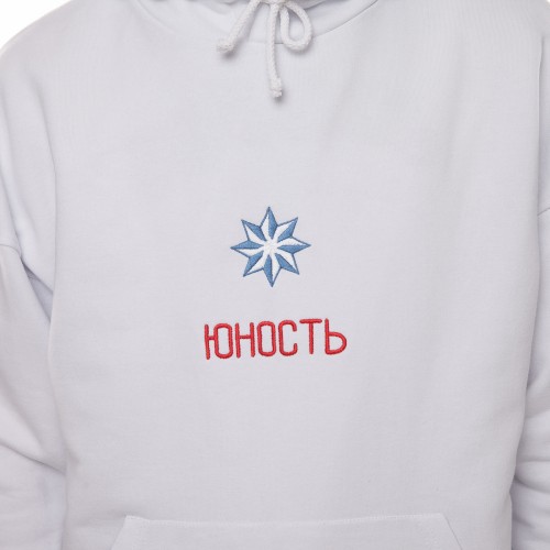 Худи ЮНОСТЬ™ «Роза ветров» - вышивка