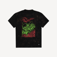 Футболка оверсайз ЮНОСТЬ™ «Откровение» Garment Dyed - флюра